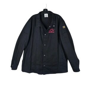 Steiner Pro-Series FR Flame Resistant Welding Jacket Mens L Black Snap Button